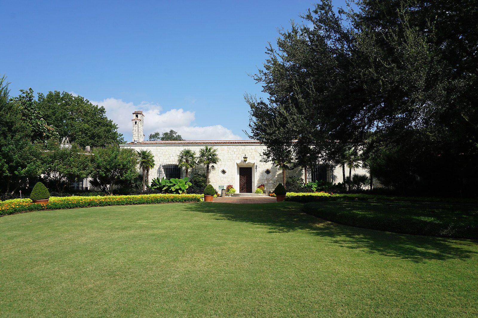 The DeGolyer House at the Dallas Arboretum, home to one of the longest-running Christmas events in Dallas