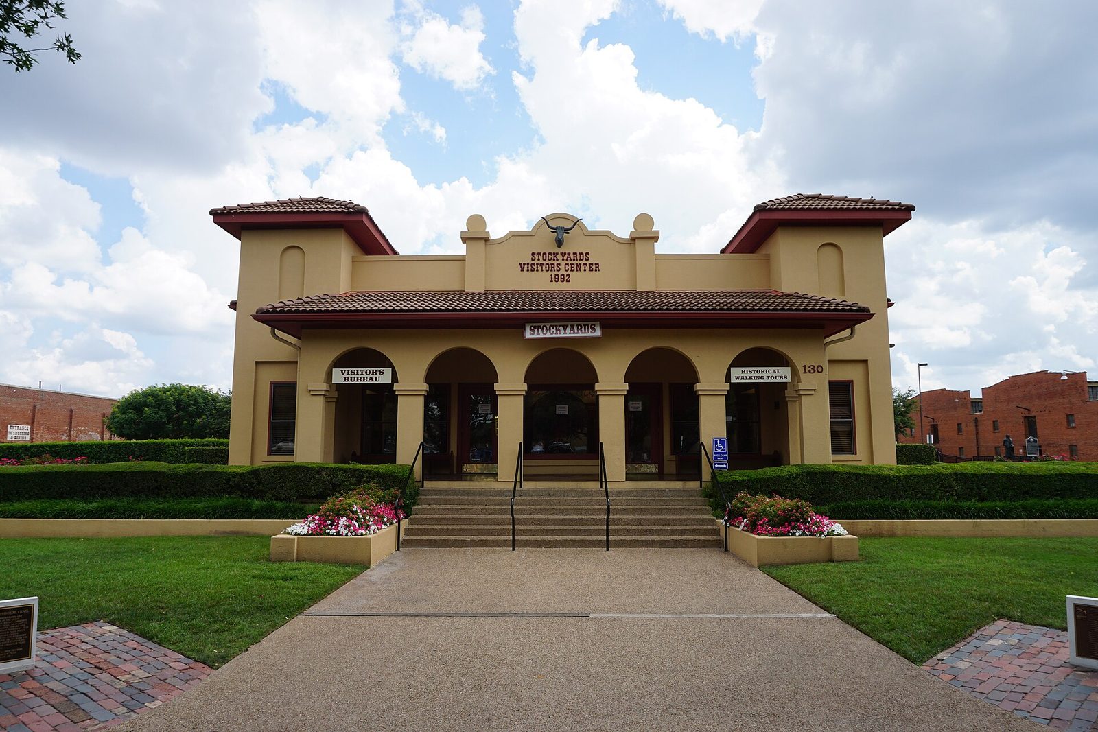 The Fort Worth Stockyards Visitors Center, the starting point for one of the best day trips from Dallas