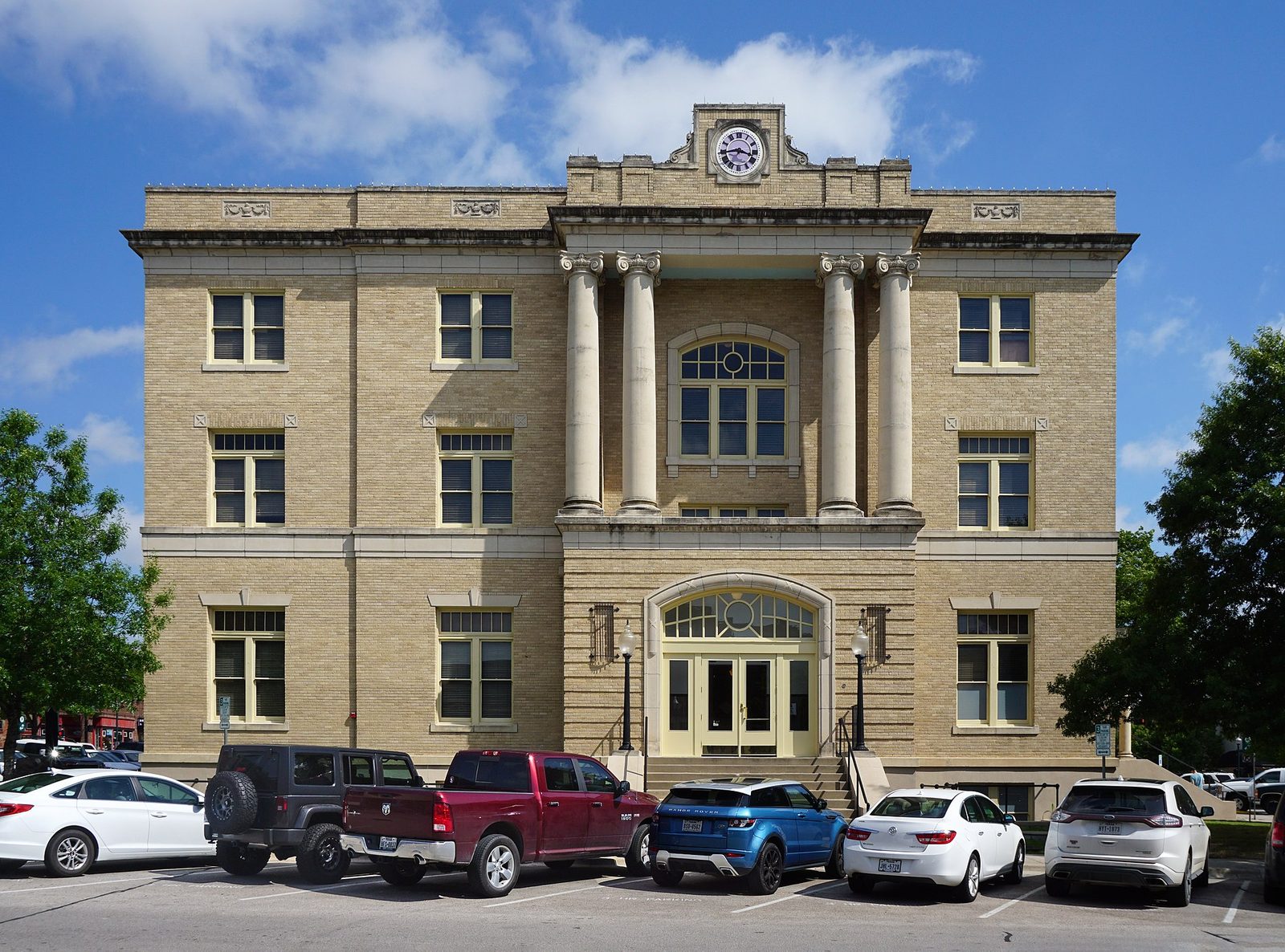 The historic Collin County Courthouse on the square in McKinney, Texas